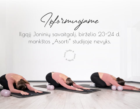Informacija dėl Joninių savaitgalio